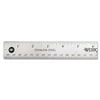 Westcott Stainless Steel Ruler, 12", 0.08 lb., Metric/Imperial, for Office, 1-Count