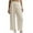 Beige, variant on TrendOFT Lightweight Wide Leg Cropped Pants for Women High Waisted Loose Casual Travel Work Sweatpants Fall Sweat Lounge Pants Yellow XL