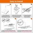 thumbnail image 4 of Soporte de movilidad STARGEAR para Starlink Gen 3, semipermanente para Starlink Mount Gen 3, soportes planos antirrobo estándar V3 para vehículos recreativos, barcos, camiones, aleación de aluminio, 4 of 7