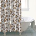 thumbnail image 4 of Beige Daisy Pattern Shower Curtain 72"x84" ,Bathroom Decorative Shower Curtains Set with 12 Hooks,Modern Waterproof Washable Shower Curtain, 4 of 6