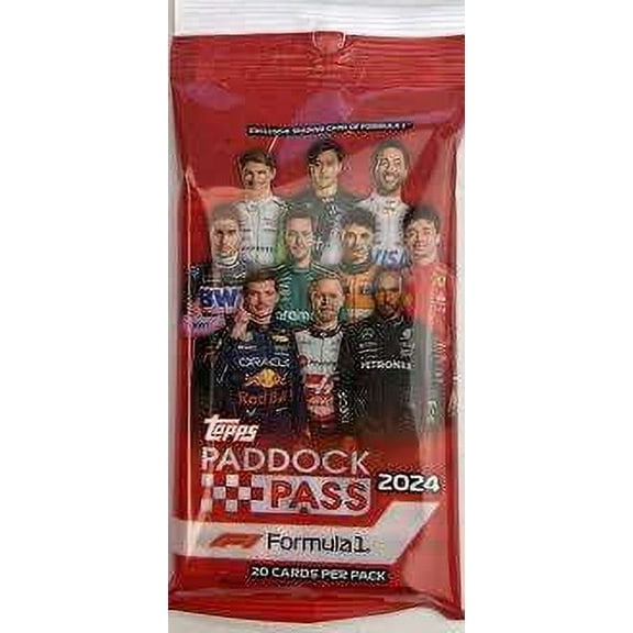 Formula 1 Paddock Pass 2024 Forumla 1 Trading Card HOBBY Pack (8 Cards )