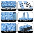 thumbnail image 3 of Teacher Tote Bag,Blue Dog Paw Footprint Teacher Utility Tote Bag,Large Work Tote Bags for Women with Multiple Pockets,Top Zipper Closure,13.8x10.6x6.7 Inch, 3 of 5