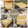 thumbnail image 6 of Yellow Khaki Boho Tapestry for Bedroom Wall Hanging Tapestry, Vintage Ethnic Tribe Abstract Art Ceiling Backdrop Tapestries Poster Blanket Wall Decor for Teens Room Living Room Dorm 39" x 59", 6 of 8