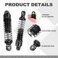 thumbnail image 3 of Uxcell RC Shock Absorber 1/18 50mm Aluminum Threaded Front & Rear Shock Absorber Damper Assembled Set for TRX4M 1/18 RC Car Crawler Racing Truck, Black, 3 of 6