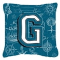 thumbnail image 7 of Carolines Treasures CJ2014-ZPW1818 Letter Z Sea Doodles Initial Alphabet Canvas Fabric Decorative Pillow  18H x18W, 7 of 7