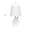 thumbnail image 4 of Simple Designs Sparkling White Unicorn Table Lamp, 4 of 9