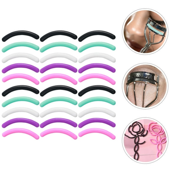 HOOWIFFY Eyelash Curler Refills Multi-Colored 30Pcs 1.1X0.2X0.2In