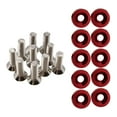 thumbnail image 2 of Almencla 20 Pcs Vis de Voiture Modifiées Joint Boulons en Acier Inoxydable en Aluminium Vis Rouge Rouge, 2 of 6