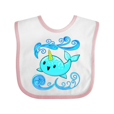 

Inktastic Cute and Playful Narwhal Gift Baby Boy or Baby Girl Bib