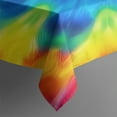thumbnail image 3 of Colorful Tie Dye Mandala Pattern Rectangle Tablecloth 60"x84",Waterproof Polyester Rectangle Table Cloth, Wipeable Spillproof Polyester Tablecloth for Dining, Camping, Indoor and Outdoor, 3 of 5