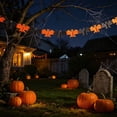 thumbnail image 4 of SLYNSHome Pumpkin Spider Bat Paper Garland Banner, 118 Inch Foldable Tissue Hanging Streamer For Ceiling Mantel Doorway Fall Halloween Home Party Wall Decor, 4 of 5