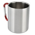thumbnail image 3 of Mug en Acier Inoxydable 360ml Double Paroi Confortable Poignée Brillante Surface Exquise Durable en Acier Inoxydable Café MugRed Poignée, 3 of 14