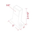 thumbnail image 4 of Design House Bar Arm Bracket in Polished Chrome, 5/8-Inch, 4 of 8