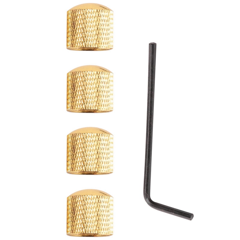 32Pcs Metal Volume Tone Dome Tone Guitar Speed Control Knobs with Screws