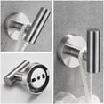 thumbnail image 5 of Cfowner 3 Piece Wall Mount Towel Rack Set, Bathroom Stainless Steel Set, Wall Mounted Robe Hook for Home & Office, Brushed Nickel, 5 of 6