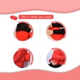 thumbnail image 5 of Micro Mini Microbead Back Cushion Roll Throw Pillow Travel Home Sleep Neck Support Red, 5 of 6