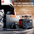 thumbnail image 2 of Jackery Generador solar 300 Plus Estación de energía portátil con panel solar del tamaño de un libro de 40 W, batería LiFePO4 de respaldo de 288 Wh, tomacorriente de CA de 300 W, solo 5 kg para vehícu, 2 of 5