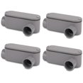 thumbnail image 1 of Cuerpo de conduit CKVIHAV de PVC rígido tipo LL de 3/4" - paquete de 4, gris, 1 of 7