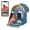 Blue, variant on VINGUYS Bird Feeder with Camera and Smart AI Identification, Solar Powered IP66 Waterproof for Outdoor Birding, Green