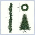 thumbnail image 6 of Sesslife 6FT Christmas Trees Set with Wreath & Garland, Artificial Christmas Tree with 861 PE Branch Tips and 380 Multi-Color LED Lights, Pre-Lit Aspen Fir Xmas Tree for Indoor Holiday Decor, Green, 6 of 8