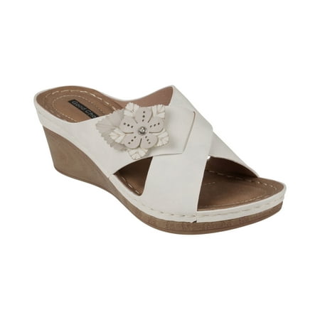 

GC Shoes GC Shoes Womens Selly Flower White 7M