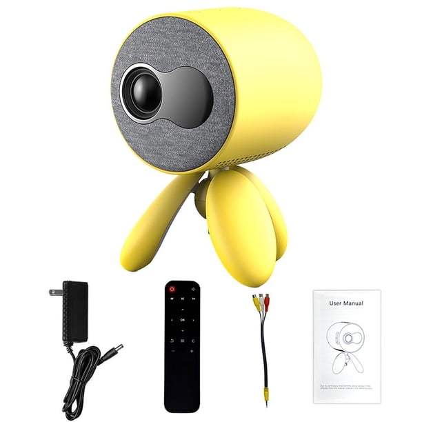 Sidaley Proyector en miniatura Full HD1080P 1500lm Proyector de video de cine en casa HD-MI AV Entrada Control remoto LED Proyector de entretenimiento Sistemas de cine en casa No. 4