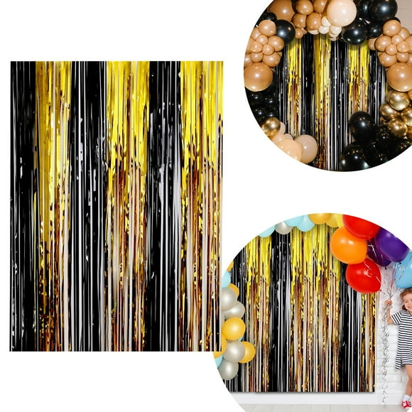 Rideau Multicolore pour Événements Fêtes Célébrations et Photo Décoratif Atmosphère Festive Scintillante