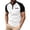 White2, variant on Henley T Shirts for Men Summer Raglan Short Sleeve Color Block Color Block Casual T-Shirts