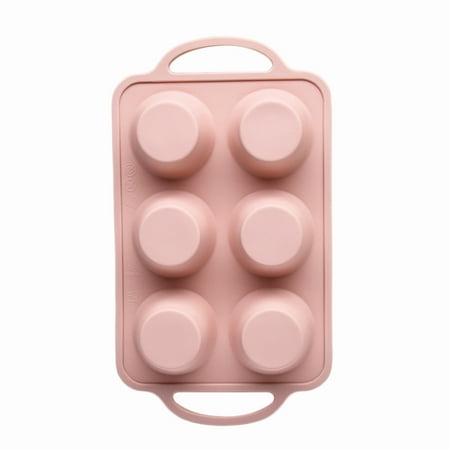 

6 Grids Cupcake Molds Non Stick Microwave Mold Suitable for Men & Women Nordic Powder