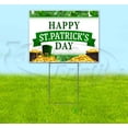thumbnail image 1 of Happy St Patricks Day (18" x 24") Yard Sign, Includes Metal Step Stake, 1 of 6