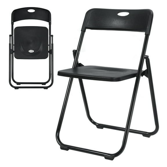 Xssm 6PCS Folding Chairs Outdoor Portable Activity Chair Staff Backpack Computer Chair Basics Foldable Plastic Chair
