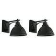 thumbnail image 4 of SAFAVIEH Melila 2-Light A19 Black Steel Wall Sconce with Black Shade, Set of 2, 4 of 7