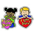thumbnail image 3 of CD-5288 - I Love Jesus Shape Stickers by Carson Dellosa, 3 of 3
