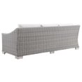 thumbnail image 4 of Lounge Sofa, White, Rattan, Wicker, Outdoor Patio Balcony Cafe Bistro Garden Hospitality Restaurant, Modern Contemporary HB33480, 4 of 8