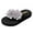 Gray, variant on Women's Floral Platform Flip Flops Summer Boho Sandals with Big Flower Decoration Lightweight Non Slip Beach Thong Slippers for Vacation Gray Size 6