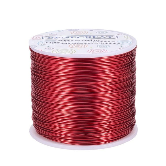 20 Gauge Aluminum Wire - 770FT Anodized Colored Wire for Jewelry Beading Floral Crafts (FireBrick Red)