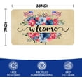 thumbnail image 6 of 4th of July Door Mat,American Flag Flower Indoor Outdoor Non-Slip Patriotic Summer Doormat,Entryway Front Porch Fourth of July Independence Day Welcome Door Mats for Entrance Decor 30" x 17", 6 of 6