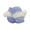 Blue w/ White Stripe, variant on Baby Winter Knit Mittens for 0–6 Months, Pink and White, Soft Warm Gloves for Boys and Girls