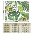 thumbnail image 3 of Kll Fleece Blanket Plush Throw Blanket Watercolor Green Tropical,Soft Fuzzy Cozy Flannel Blanket For Couch Sofa Bed.(80"X60"), 3 of 9