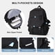 thumbnail image 3 of Mochila escolar coowoz impermeable ligera negra 20L, 3 of 7
