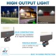 thumbnail image 5 of Luxrite 15/30/50W LED Flood Lights Outdoor Dusk to Dawn Sensor, 6500LM Security Light, 3CCT, Knuckle Mount, 5 of 7