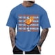 thumbnail image 2 of Ceisia Men's Tshirt Loose Fit Short Sleeve Vintage Graphic Letter Print Summer Fall Tee Tops Oversized Streetwear Blue XXXXL Gifts, 2 of 4