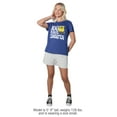 thumbnail image 4 of SpongeBob 100 Days Smarter Women's Loose T-Shirt, Royal, Large, 4 of 6