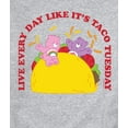 thumbnail image 3 of Care Bears - Taco Tuesday - Men's Crew Fleece Sweatshirt, 3 of 5