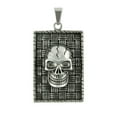 thumbnail image 1 of Stainless Steel Large Dog Tag W/ Skull, 1 of 1