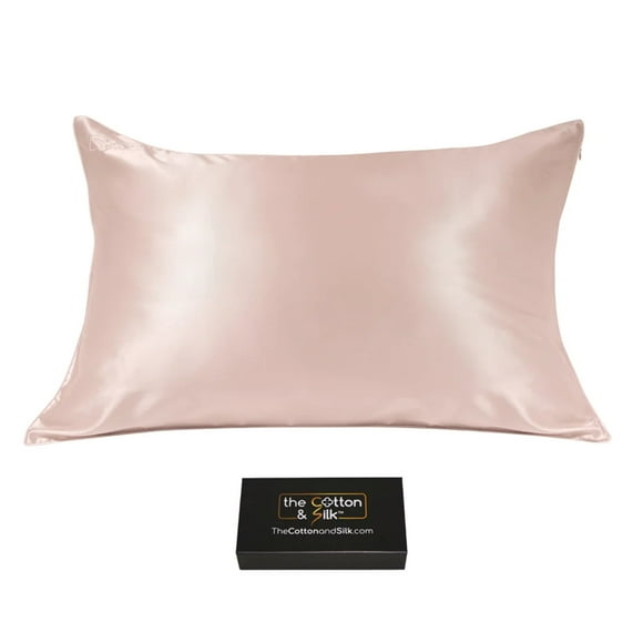 Luxurious 22 Momme Mulberry Silk Pillowcase, Nude