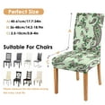 thumbnail image 6 of Chic Paisley Bohemian Dining Chair Covers 4 Pack Vintage Floral Ethnic Retro Colorful Pattern Washable Polyester Stretch Slipcovers Removable Protector for Elegant Dining Room, 6 of 7
