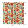 thumbnail image 5 of Pioneer Flower Floral Print Pattern Shower Curtain 72"x72", Bathroom Decorative Shower Curtain Set with 12 Hooks, Waterproof Washable, 5 of 6