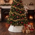 thumbnail image 6 of Cadancy Christmas Tree Collar Woven Basket Base Rustic Farmhouse Holiday Handmade Willow Ring Skirt Celebration Indoor Xmas Stand Cover Floor Accent for Living Room Home Party Decoration, 6 of 9
