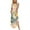 Yellow, variant on SMihono Summer Boho Maxi Dress for Women Plus Size Women's Printed Sleeveless Cross Front Neck Long Dress Beach Swing Sundress
